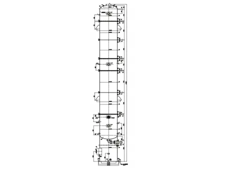 Columna revestida de vidrio