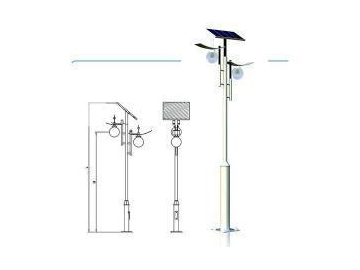 Farola solar para jardín