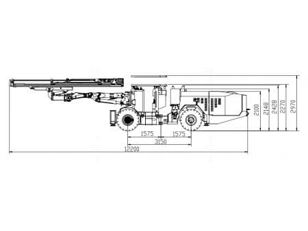 Jumbo Hidráulico de Perforación, de Dos Brazos CYTJ45-2