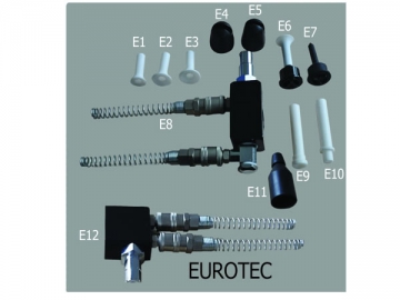 Piezas para pistola de polvo EUROTEC