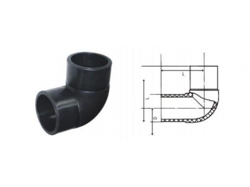 Accesorios de fusión a tope, accesorios para tuberías HDPE para gas