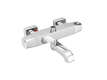 Grifo termostático de ducha – válvula mezcladora termostática – Aleación de Zinc, Cromado