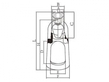 Accesorios de elevación para concreto prefabricado 32T