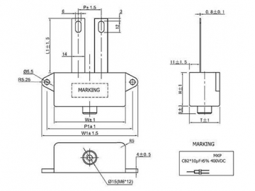 Condensador de polipropileno metalizado MKP-CB