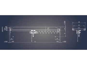 LDA Electric Single Beam Overhead Crane