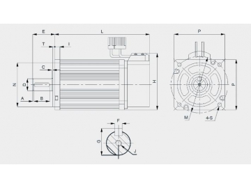 Servomotor de corriente alterna serie 90