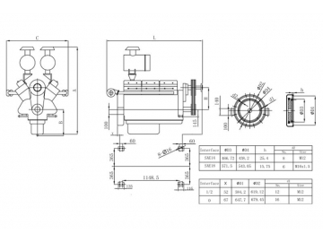 Motor diesel de 12 cilindros 610KW