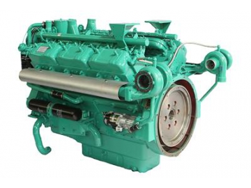 Motor diesel de 6 cilindros 227KW