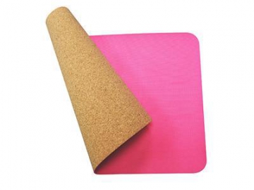 Colchoneta Mat para hacer yoga de corcho