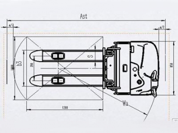 Apiladora eléctrica 1500kg XEB