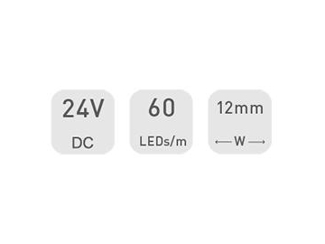 Tira LED regulable  12mm 24V D560RGW