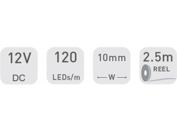 Tira LED para interior  10mm 12V D7120