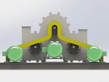 Máquina para modificación superficial de polvo