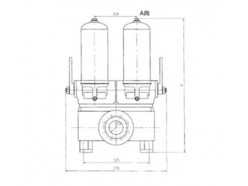 Filtro de fueloil autolimpiante semiautomático  (Filtro de fuelóleo, aceite lubricante y diesel)