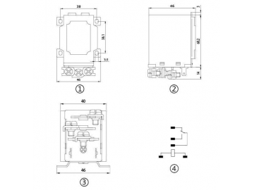 Relé electromagnético de potencia NNC71J (JQX-65F)