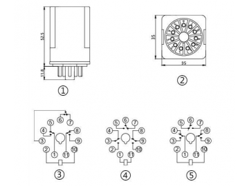 Relé electromagnético de potencia NNC70A-3Z (JQX-10F-3Z)