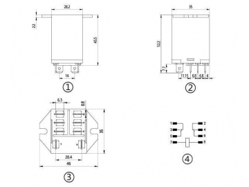 Relé electromagnético de potencia NNC68C