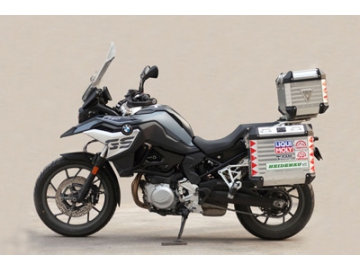 Equipaje de alforjas de motocicleta Max-Remus (Incluye porta alforjas y cajas de aluminio laterales)