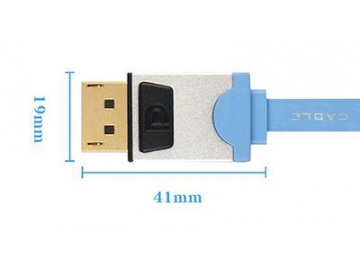 Cable DisplayPort 1.2, cable de visualización plano