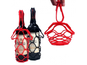 Porta-botellas de silicona para botellas de vino