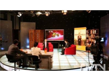 Tótem digital multimedia de 84 pulgadas en China Central Television Studio