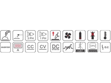 Máquina de soldadura MIG /MAG / TIG, soldadora IGBT con inverter