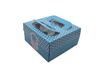 Caja para tortas con manija, caja bolsa