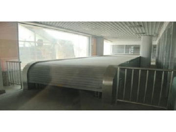 Cortinas cortafuegos de acero para escalera mecánica