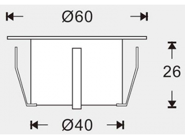 Luz RGB empotrada para piso deck SC-B108C