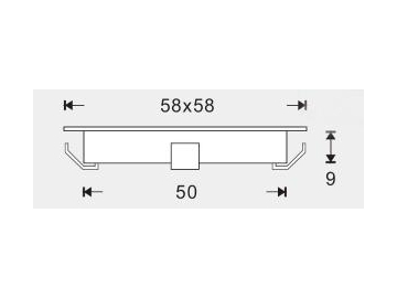 Luz LED cuadrada para zócalos y piso deck SC-B102A