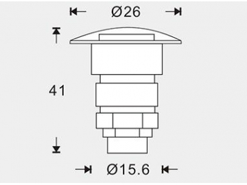 Luz LED empotrada para escalones y escaleras SC-F101