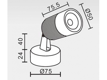 Luz LED de pared para exterior SC-K102