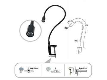 Lámpara cuello de cisne LED ajustable con sujetador SC-E103,Iluminación LED, Focos LED