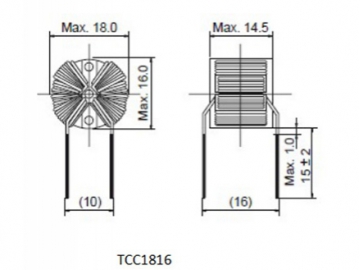 Bobina toroidal (bobina de choque de modo común)