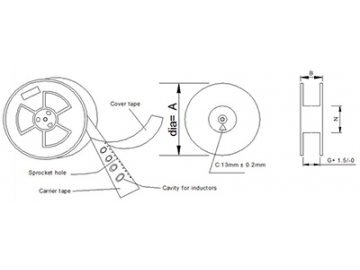 Inductor de potencia SMD, 10.5mm