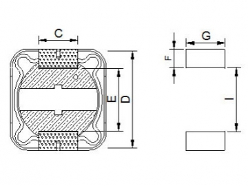 Inductor de potencia SMD, 12.3mm