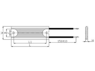 Resistencia de aluminio, serie RXM