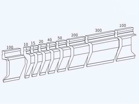 Punzones para plegadoras, tipo LVD