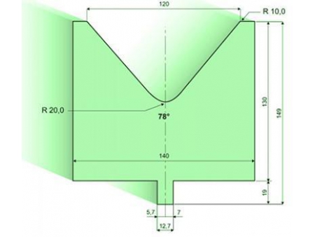 Matrices 78°, H=130mm