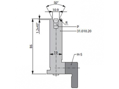 Matrices 50°, H=86mm