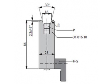 Matrices 30°, H=86mm