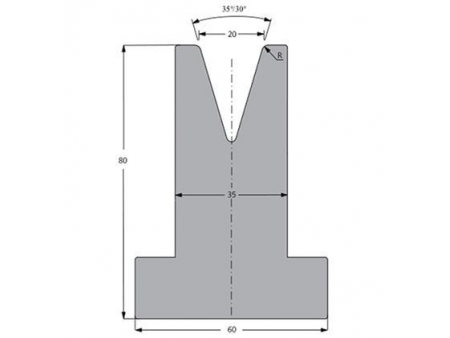 Matrices 35/30°, H=80mm