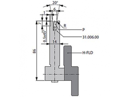 Matrices 20°, H=86mm