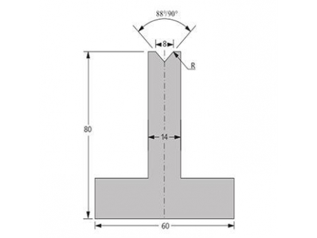 Matrices 88/90°, H=80mm