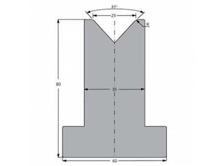 Matrices 85°, H=80mm