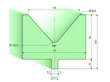 Matrices 78°, H=90mm