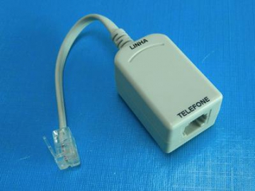 Filtro ADSL, 1 macho RJ11 a 1 hembra RJ11