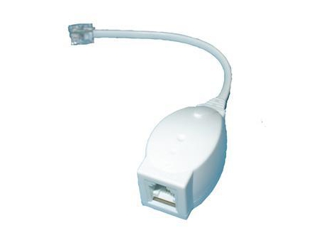 Filtro ADSL, 1 macho RJ11 a 1 hembra RJ11