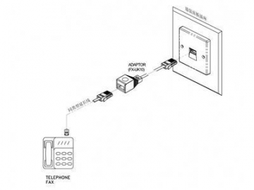 Adaptador telefónico, para Reino Unido