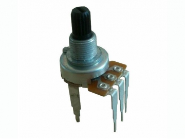 Potenciómetro rotatorio 17mm de eje aislado, WH0171-44